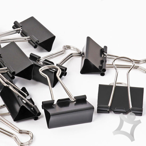 Binder clip black 25mm