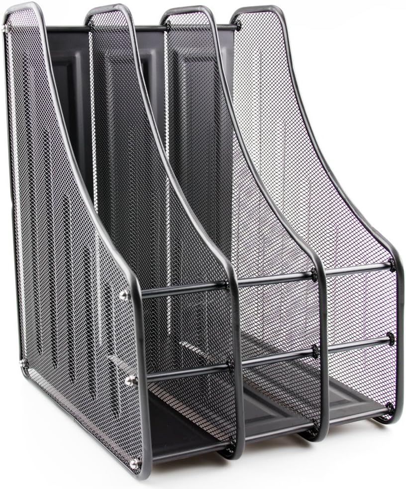 Metal desk organiser vertical