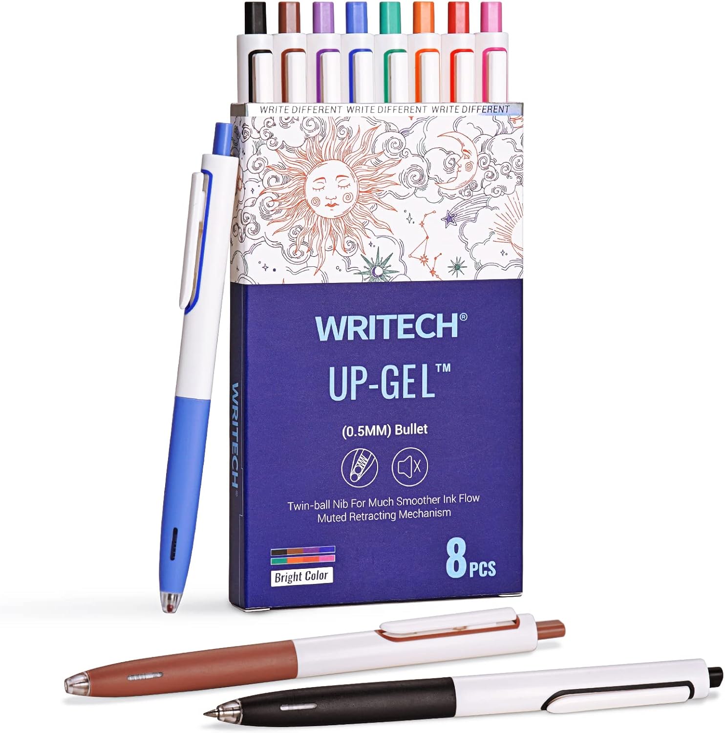 W-0154M blue ink gel pen
