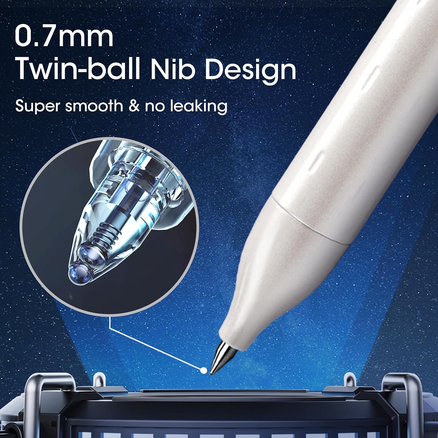 W-0156 metal barrel gel pen 0.7mm image 3