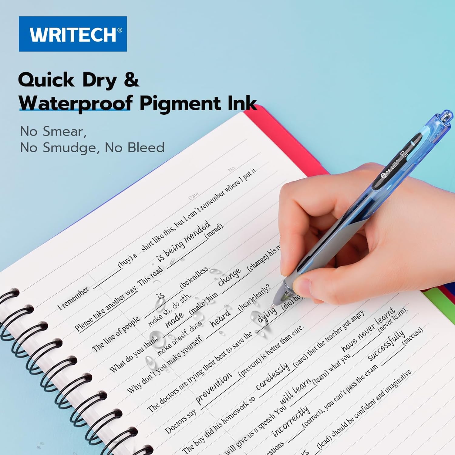 W-5A Innovative blue ink gel pen image 3