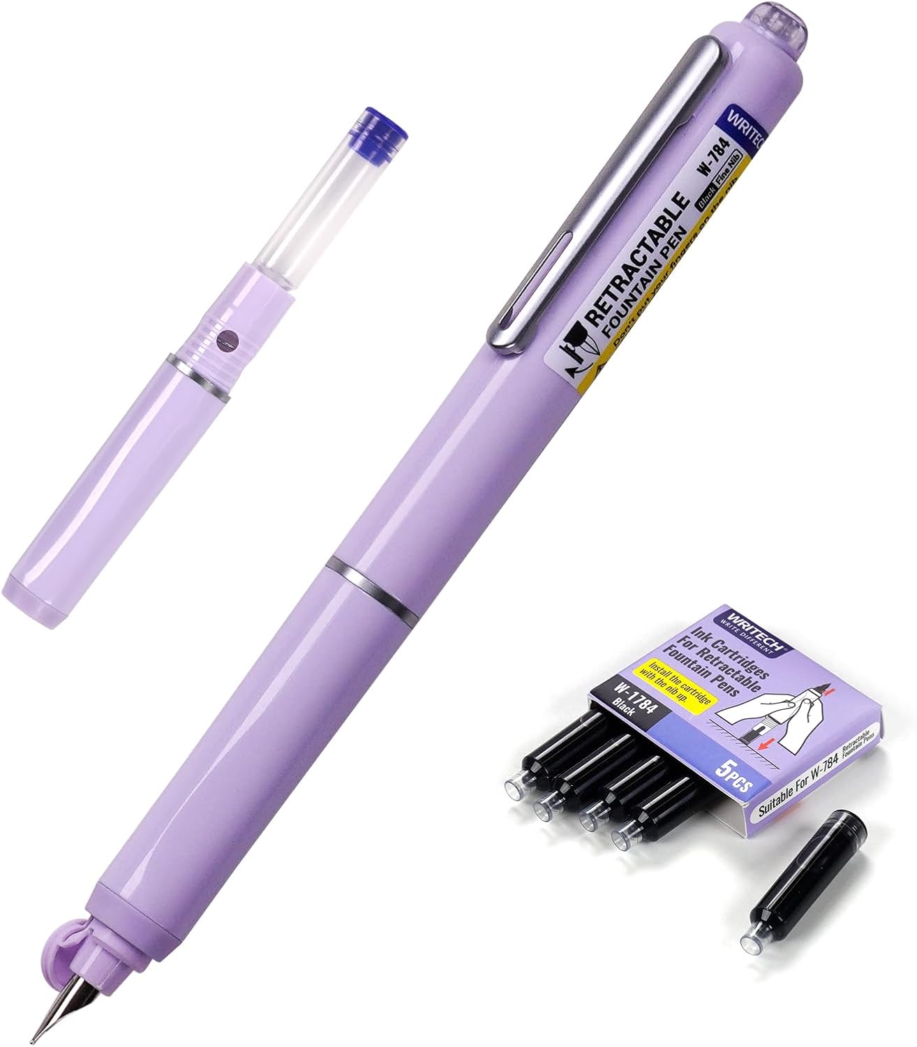 W-784 retractable fountain pen image 2