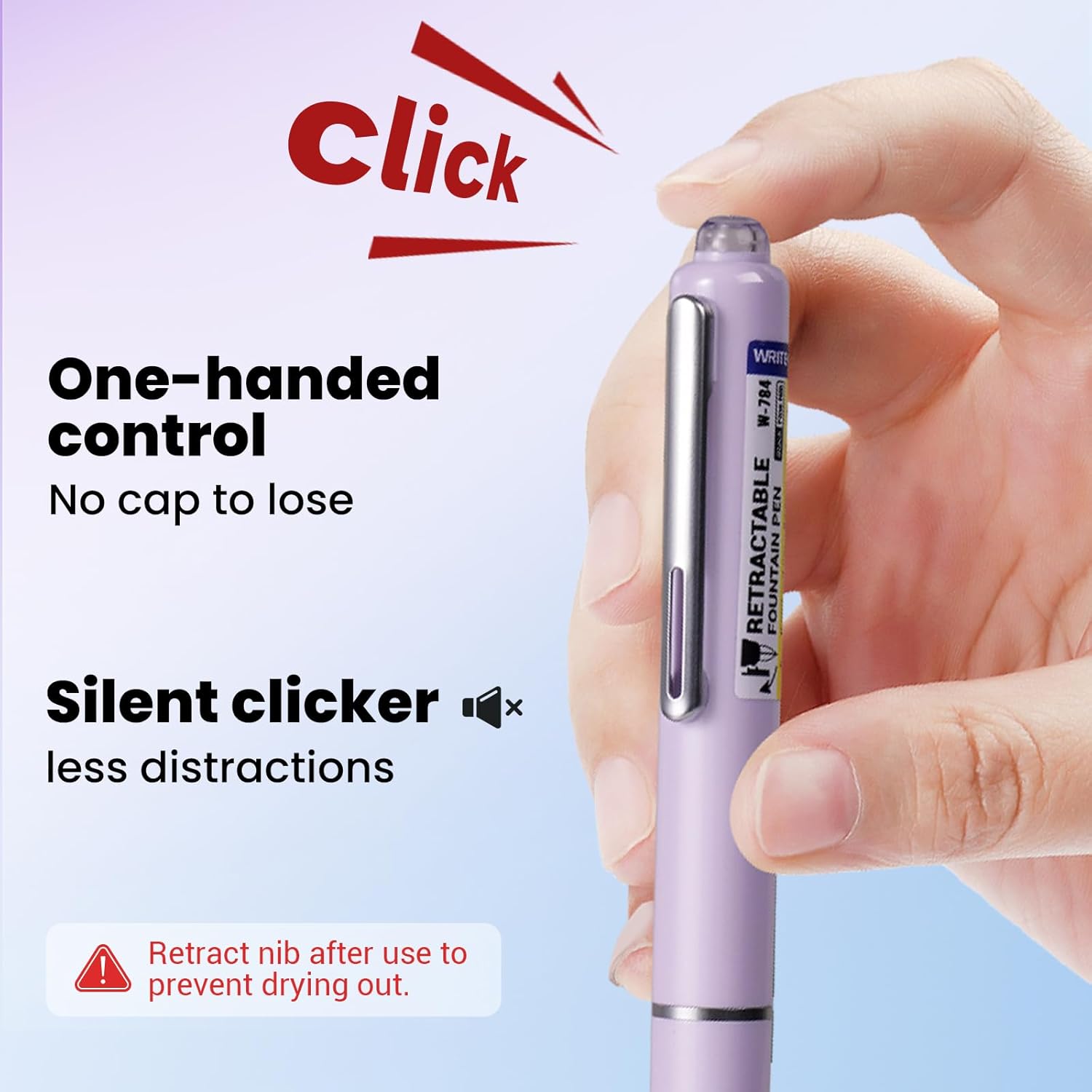W-784 retractable fountain pen image 4