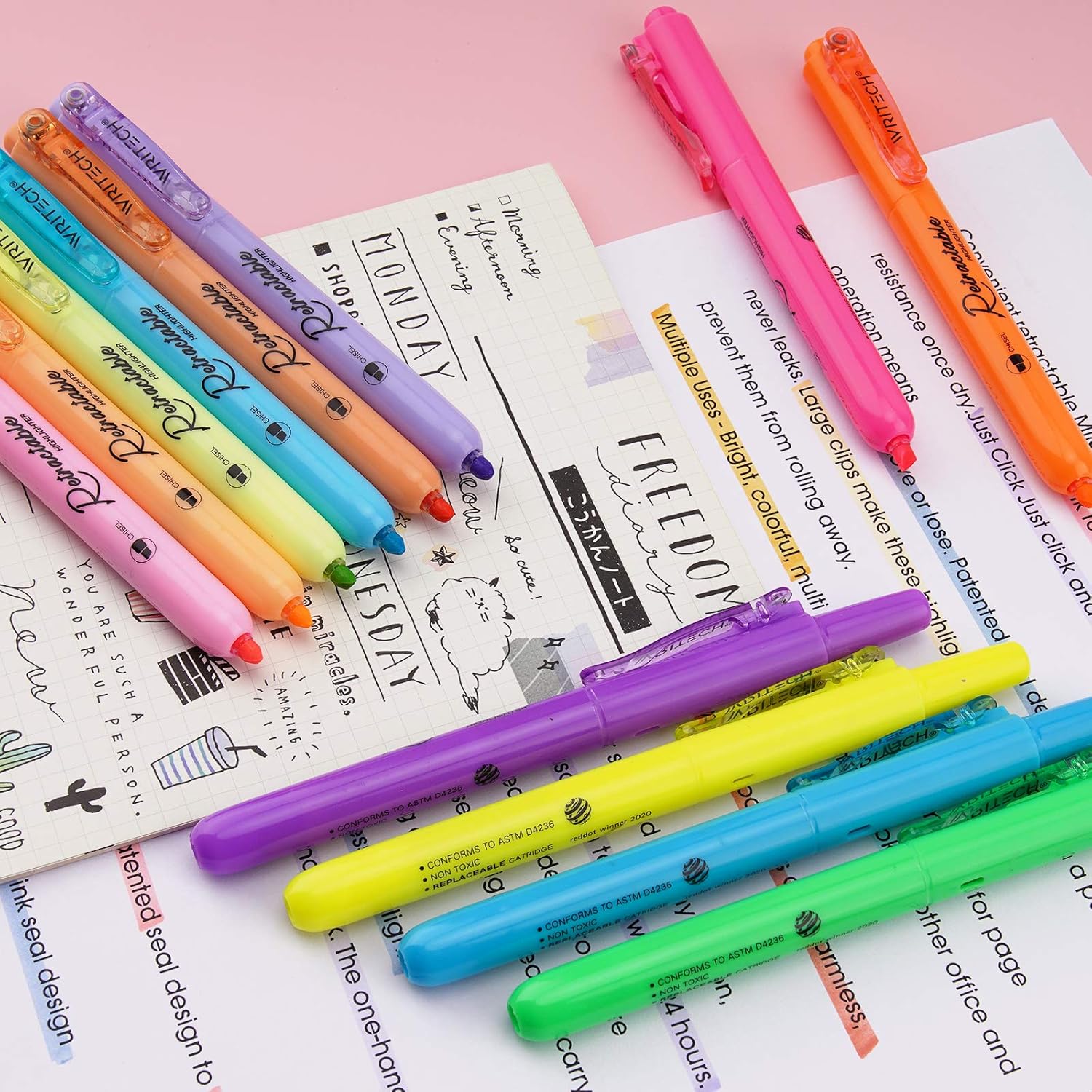 W-805s retractable highlighter image 3